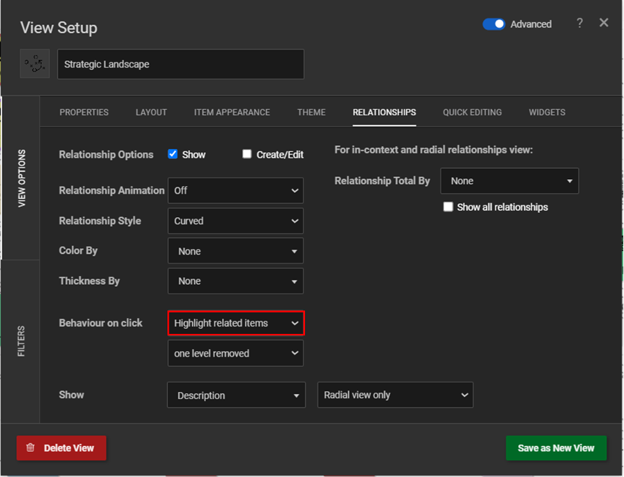 SharpCloud: Relationship Views