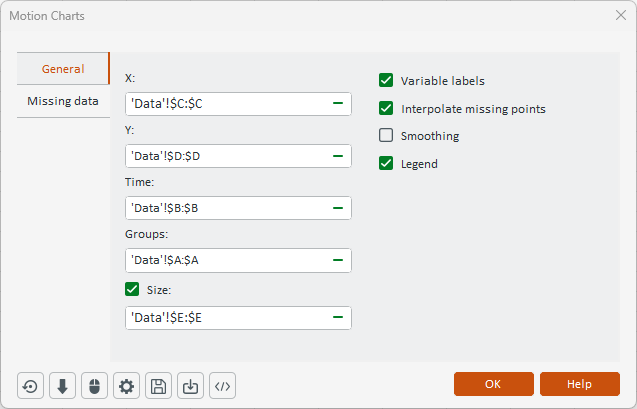 XLSTAT: Motion Charts in Excel